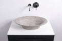 PRATO 60 Designer Round Concrete Overcounter Washbasin PRATO系列60CM圓型水泥設計師檯上式臉盆採用特別溢水設計