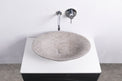 PRATO 60 Designer Round Concrete Overcounter Washbasin PRATO系列60CM圓型水泥設計師檯上式臉盆採用特別溢水設計