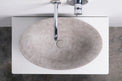 PRATO 60 Designer Round Concrete Overcounter Washbasin PRATO系列60CM圓型水泥設計師檯上式臉盆採用特別溢水設計