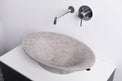 PRATO 60 Designer Round Concrete Overcounter Washbasin PRATO系列60CM圓型水泥設計師檯上式臉盆採用特別溢水設計