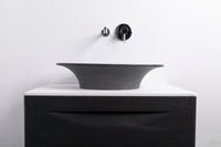 PRATO 60 Designer Round Concrete Overcounter Washbasin PRATO系列60CM圓型水泥設計師檯上式臉盆採用特別溢水設計