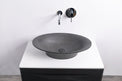 PRATO 60 Designer Round Concrete Overcounter Washbasin PRATO系列60CM圓型水泥設計師檯上式臉盆採用特別溢水設計