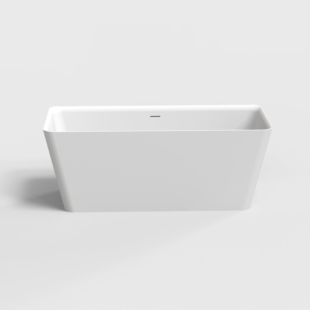 Pisa 170 Freestanding Solid Surfaces Rounded Rectangle Bathtub Pisa系列1米7圓角長方型人造石獨立式大浴缸採用特別溢水設計