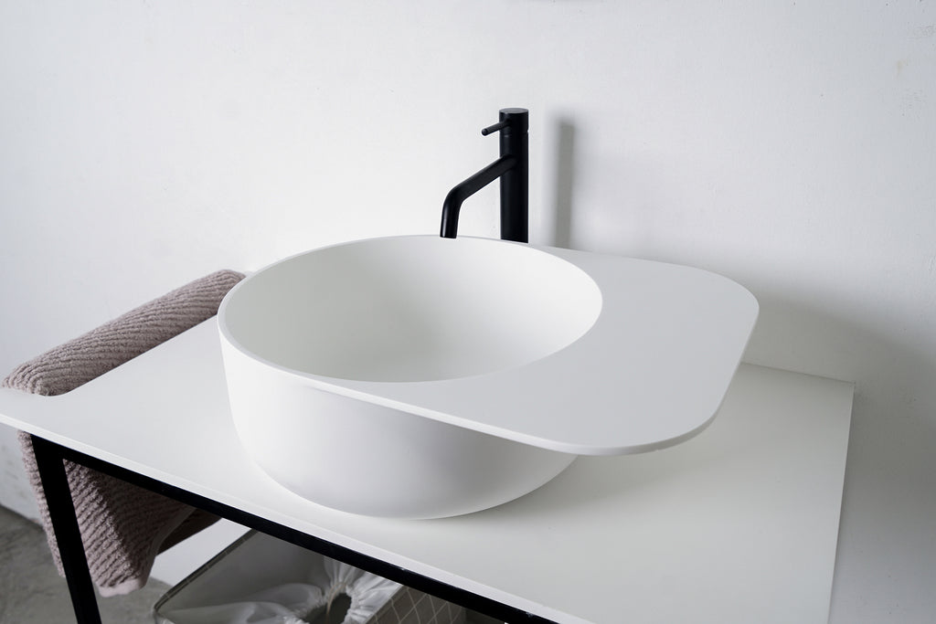 SOLIDCAP 6.0 Designer Solid Surfaces Overcounter Washbasin SOLIDCAP系列60CM人造石設計師檯上式臉盆採用特別溢水設計