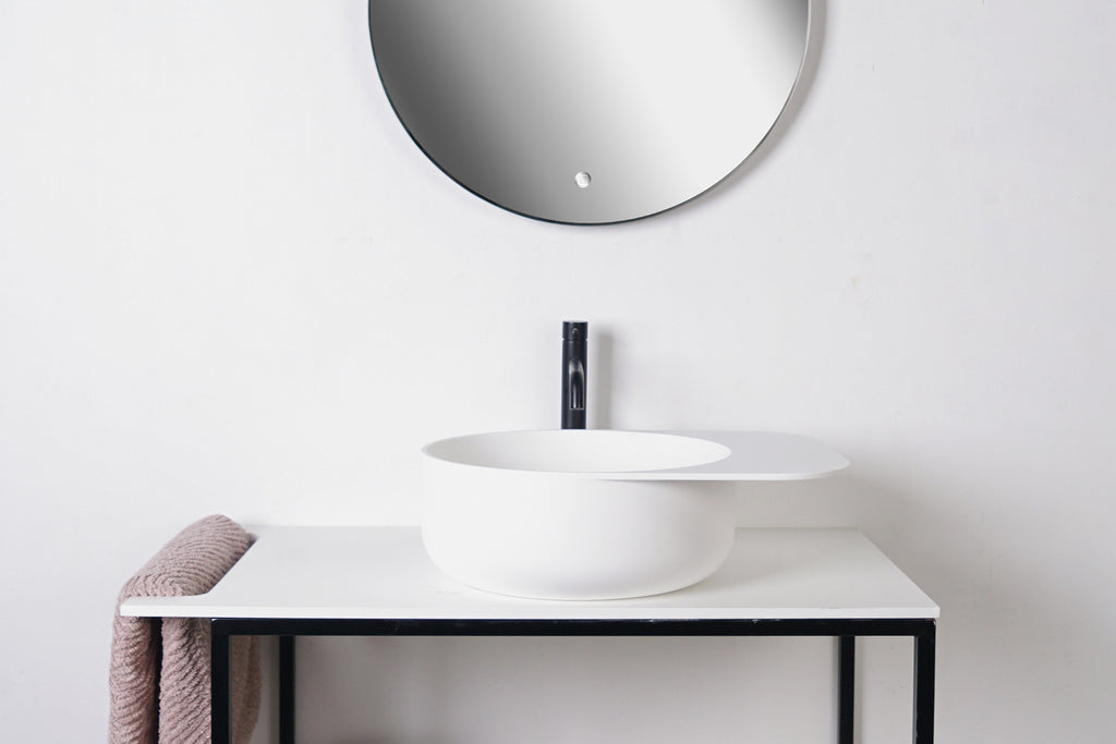 SOLIDCAP 6.0 Designer Solid Surfaces Overcounter Washbasin SOLIDCAP系列60CM人造石設計師檯上式臉盆採用特別溢水設計