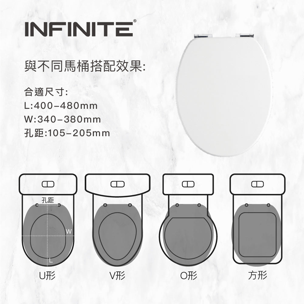 INFINITE | PARIS Toilet Seat | MDF